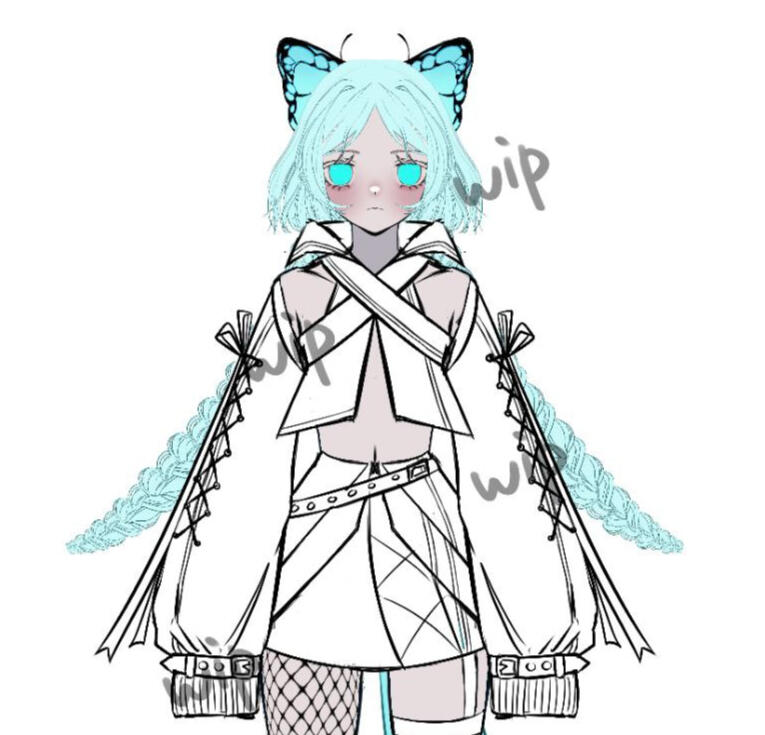 Sketch of a vtube model